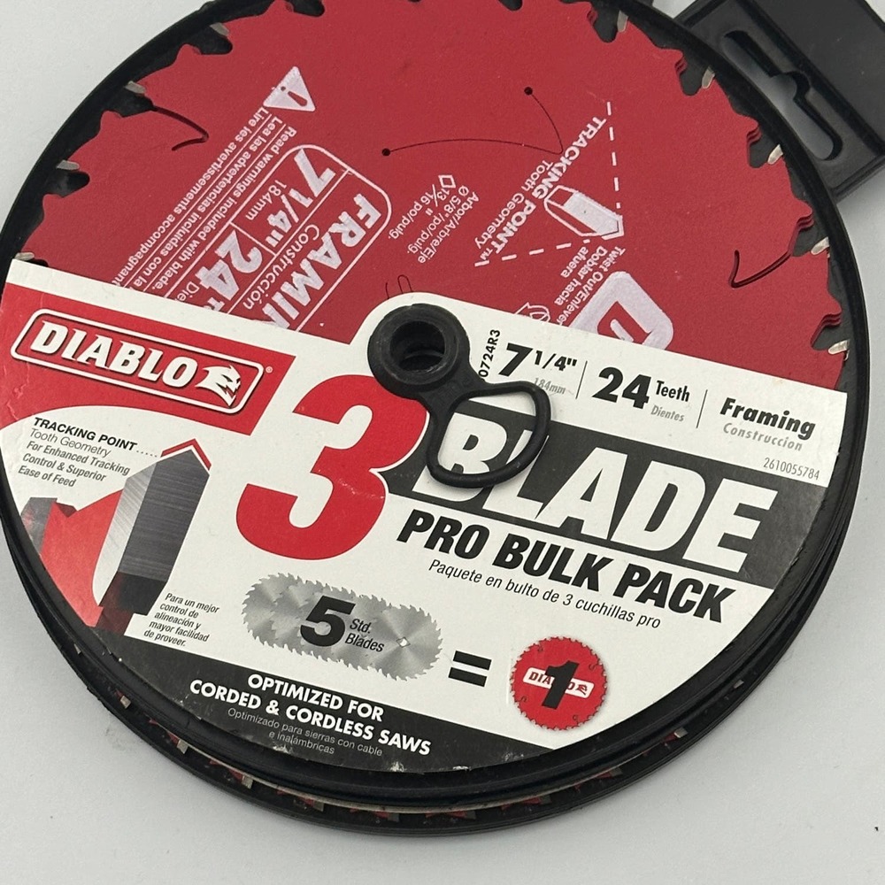 Diablo: 3-Pack  7-1/4” Saw Blades